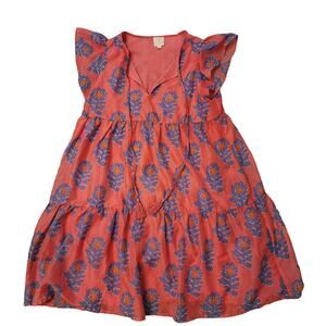 J. Marie The Piper Ruffle Summer Dress Size Large